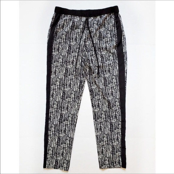 Vince Camuto Drawstring Herringbone Tuxedo Pants - Picture 3 of 9